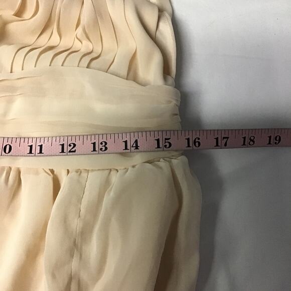 LULU'S sz L Heavenly Hues VNeck Blush Maxi Goddess Bridal Gown Dress NEW B72 - Picture 6 of 7